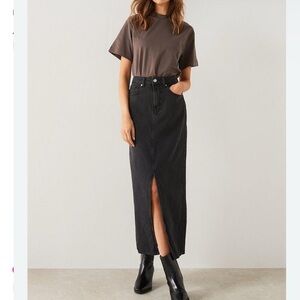 Mango Black Maxi Skirt